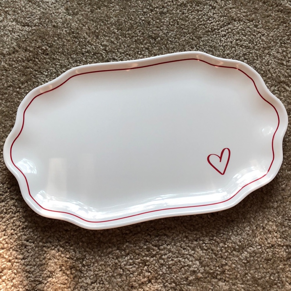 Serving Tray with Heart 14 x 8